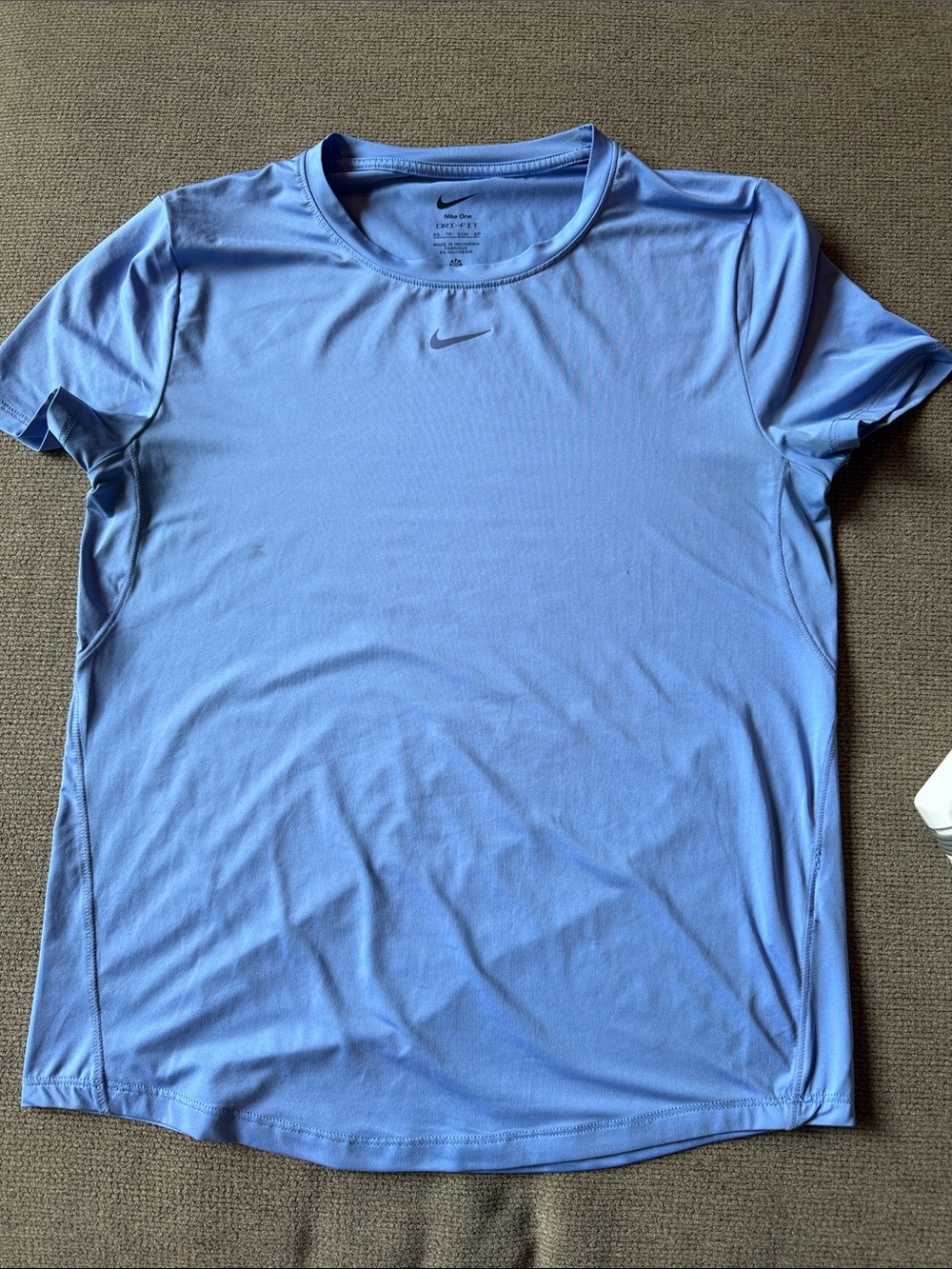 Nike One Women’s Dri-fit Short Sleeve Performance Tee - Sky/periwinkle Blue